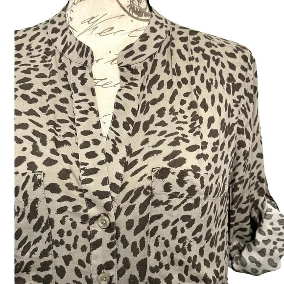 Anthropologie Cloth & Stone Leopard Print Flowy Dress Size Small - Picture 3 of 9